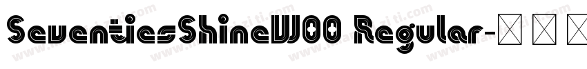 SeventiesShineW00 Regular字体转换